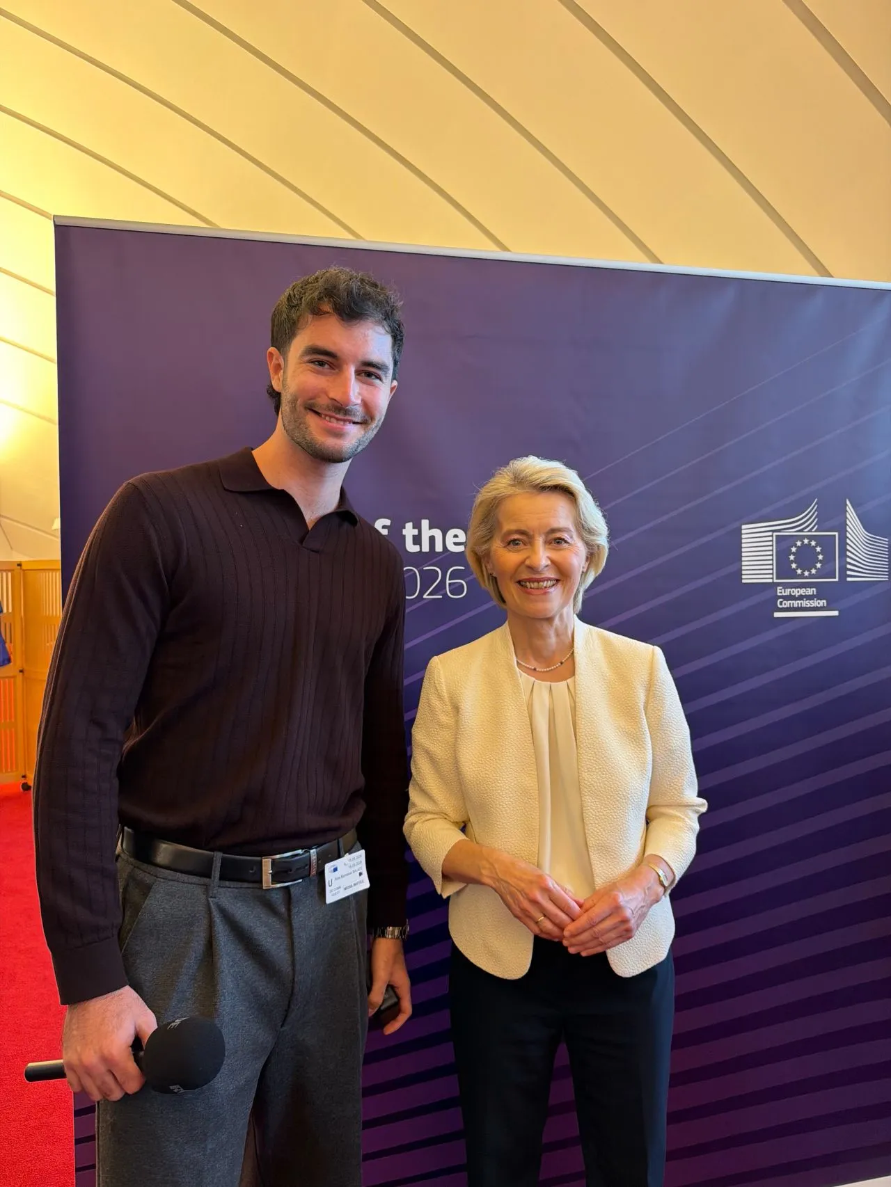 dr. Balázs Áron és Ursula von der Leyen, az Európai Bizottság elnöke Strasbourgban
